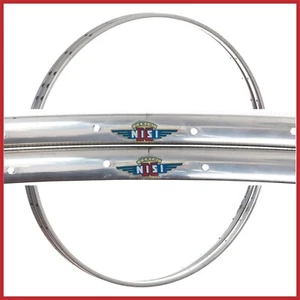 NUEVO DE LOTE ANTIGUO LLANTAS FRESADAS NISI CORSA TORO 28" 700c 32H DE COLECCIÓN TUBULARES AÑOS 70 CARRERAS DE CARRETERA - Imagen 1 de 6