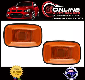 Side Guard Indicator Light Pair Holden Commodore VP VR VS VT AMBER repeater lens - Picture 1 of 1