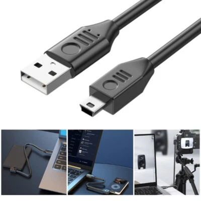 Multiple Length USB2.0 to Mini USB Charging Cable Power Cord Data Transfer Line - Image 1 of 4