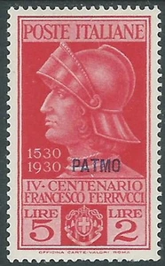 1930 EGEO PATMO FERRUCCI 5 LIRE MH * - I39-6 - Picture 1 of 1