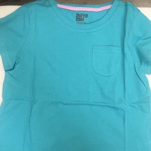 NEW Spotted Zebra Girl's 4 Pack Short Sleeve T-Shirt Tops Mulitpack Size S - Picture 1 of 6