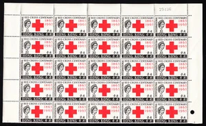 HONG KONG — SCOTT 219 (SG 212) — 1963 10¢ CRUZ ROJA — NEGRO/25 — MONTADO SIN MONTAR O NUNCA MONTADO — SCV $112,50 - Imagen 1 de 2