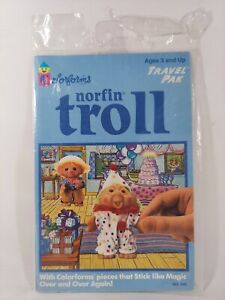 Vintage 1992 Norfin Troll Colorforms Travel Pak Factory Sealed