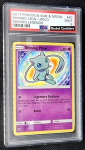 Pokemon Shining Mew Holo Brillante EN 40/73 Shining Legends PSA 9 Como Nuevo - Imagen 1 de 2