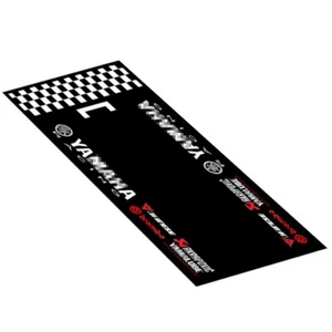 For Yamaha Racing Race 31'' x 87'' Motorcycle Garage Floor Pit Mat Workshop - Picture 1 of 5