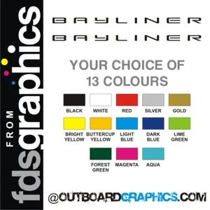 Paar 1220 mm (48 Zoll) Bayliner Aufkleber/Decals - Bild 1 von 1