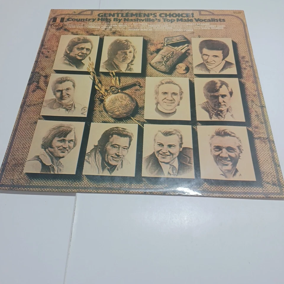 GENTLEMENS CHOICE COUNTRY HITS BY NASHVILLE'S TOP MALE VOCALISTS LP RECORD  - Image 1 of 4