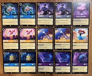 Disney Lorcana First Chapter Cards Little Mermaid Lot of 15 Cards Non Foil - Bild 1 von 6