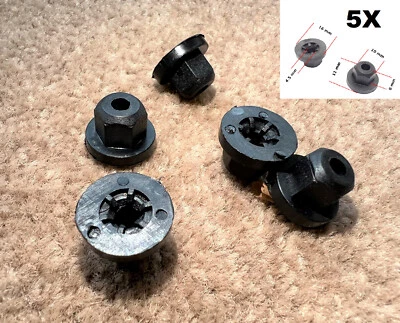 FITS BMW PLASTIC NUTS UNTHREADED TRIM CARPET SENSOR MOUNTS MANY USES - Image 1 of 4