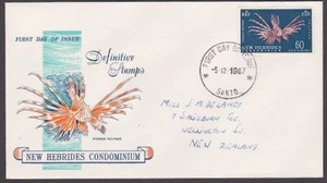 NEW HEBRIDES 1963 60c Fish FDC - Santo pmk...................................375 - Picture 1 of 1