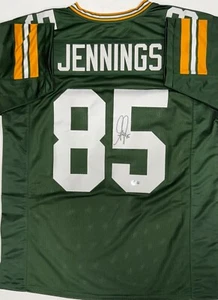 GREG JENNINGS Packers Signed Custom Replica Green Jersey AUTO - BAS - Picture 1 of 3