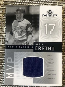 2002 UPPER DECK MVP DARIN ERATAD ANAHEIM ANGELS GAME-USED BLUE PATCH JERSEY CARD - Picture 1 of 12