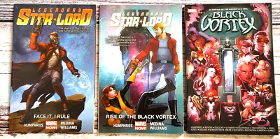 Guardianes de la Galaxia Lote de 3 TPB con Star Lord. Marvel 2015-2016. Foto 1 de 4