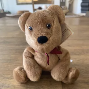 Russ Berrie Luv Pet Tidbit 8” Peluche Oso Marrón Peluche Nuevo con Etiquetas De Colección Años 90’s - Imagen 1 de 6