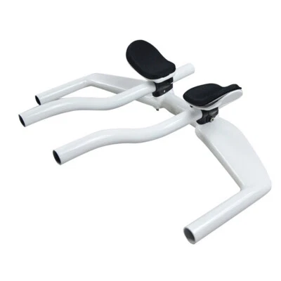 UD Carbon Fiber Handlebar Time Trial Triathlon Bike Bullhorn Bar Aero Bar Combo - Image 1 of 4