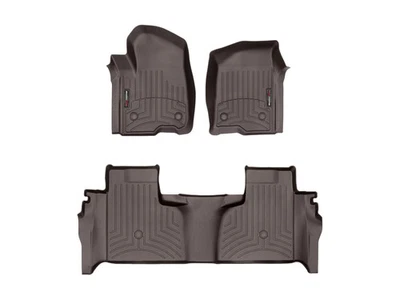 WeatherTech FloorLiner for 2019-2025 GMC Sierra 1500 - 1st & 2nd Row, Cocoa - Image 1 of 4