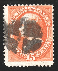 SELLO DE EE. UU. JIS36 SC# 163 15c 1873 usado en muy buen estado CV $160,00 018 - Imagen 1 de 2