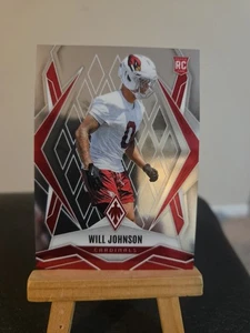 2025 Phoenix Will Johnson RC Base #221 Arizona Cardinals Rookie - Picture 1 of 2