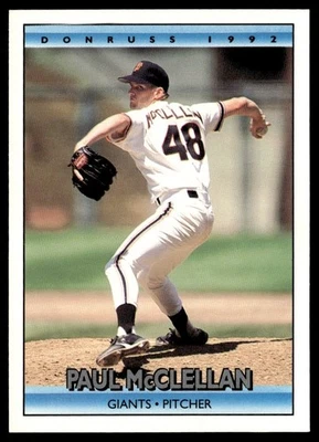 1992 Donruss Paul McClellan San Francisco Giants #700 - Image 1 of 2