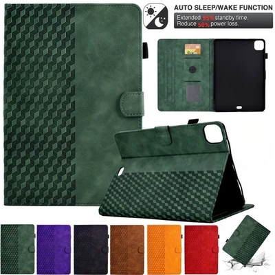 Custodia protettiva in pelle per iPad 11/10/9/8a generazione Air Pro 11 custodia smart cover case - Immagine 1 di 4