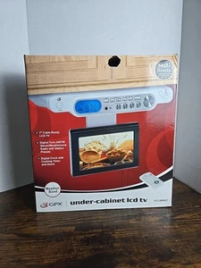 GPX Under Cabinet 7" LCD TV Digital Tuner Timer AM/FM Stereo Remote New Open Box - Picture 1 of 8