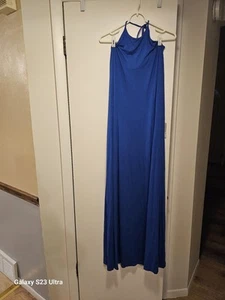 New Maxi Blue Halter Dress Size XL Felicity & Coco - Picture 1 of 3