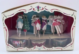 Meri Meri Nutcracker Cupcake Kit 36 Cases 36 Toppers Box Stage New - Picture 1 of 5