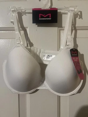 Maidenform Lightly Lined Underwire Bra, Size 36D, White - Image 1 of 4
