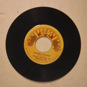 JOHNNY CASH / LUTHER’S BOOGIE/THANKS A LOT / SUN INT’L. 35 / 7 INCH 45 RPM / VG+ - Imagen 1 de 2