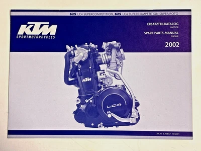KTM 625 LC4 Supercompetition 2002 Motor Ersatzteilkatalog 3.208.67 Engine - Bild 1 von 4
