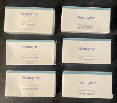 Neutrogena French Milled Bath Soap 1.15 oz Massage Bars Lot of 6 Travel Size - Image 1 of 4