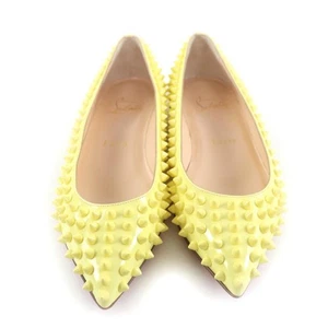Christian Louboutin Pumps Flat Studs Patent Leather Size:35/JP:22 131705K Authen - Picture 1 of 10