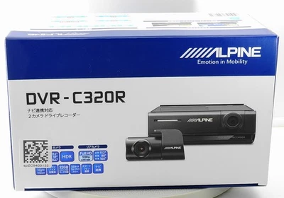 ALPINE DVR-C320R  2-Camera Drive Recorder Front and Rear HD Dash Cam Black JP - Image 1 of 4