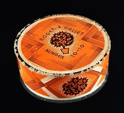 1930's ~Face Powder Box ~"No. 10-10" ~by Roger & Gallet, Paris ~Unopened - image 1 of 4