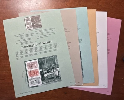 Scott 2624-262 - Columbus mini sheets FD Souvenir Page - Complete set - Image 1 of 4