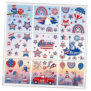 Patriotic Window Clings, 101PCS Independence Day Decorations, USA Stars, - Bild 1 von 8