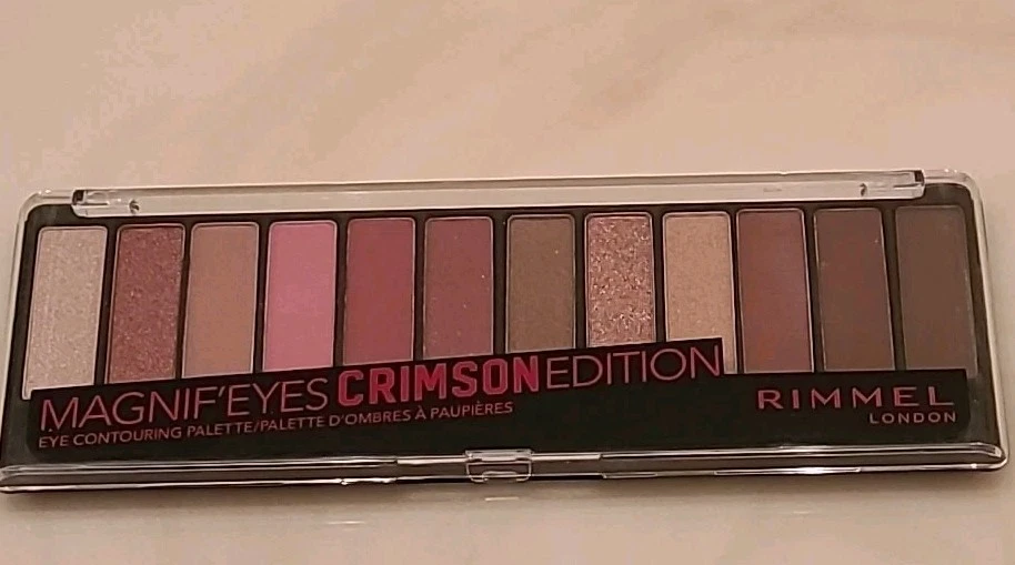 Rimmel London Magnif'Eyes Crimson Eyeshadow 12 Piece Palette 007 Crimson Edition - Image 1 of 1