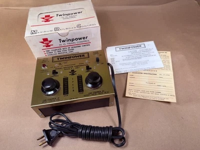 NOS Vintage MRC Twinpower HO Model Railroad Train Control 202 UL w/ Box & Papers - Image 1 of 4