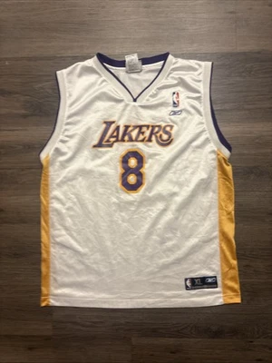 Kobe Bryant VINTAGE Reebok Los Angeles Lakers Jersey Youth Sz Large 18-20 Men S - Image 1 of 4