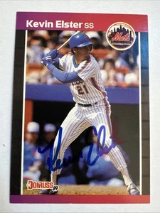 KEVIN ELSTER 1989 Donruss #289 AUTOGRAPHED Auto SIGNED Card NEW YORK METS - Picture 1 of 2
