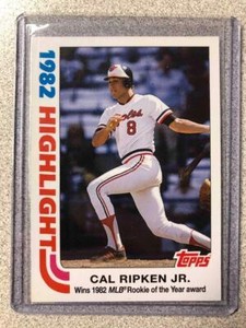 2016 Topps Throwback Thursday #TBT #72 1982 Highlight Design Cal Ripken /693