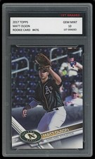 MATT OLSON 2017 TOPPS BASEBALL 1ST GRADED 10 MLB ROOKIE CARD RC ATLANTA BRAVES