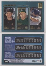 2001 Topps Prospects Limited Edition Adam Everett Jose Ortiz Keith Ginter #374