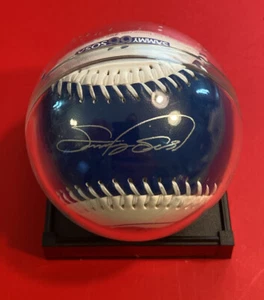 CHICAGO CUBS SAMMY SOSA 66 (500) Home Runs Baseball Vtg 1998 1990’s Ball & Case - Picture 1 of 9