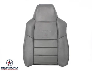 Ford F250 2003 7,3 L - conductor trasero inclinado cuero perforado cubierta de asiento gris - Imagen 1 de 12