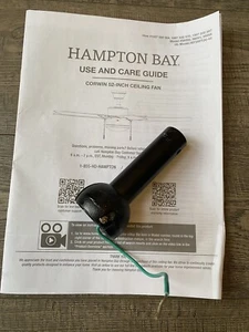 Down Rod Replacement Part Hampton Bay 52 in Corwin Matte Black 1007532510 - Picture 1 of 3