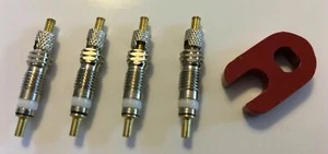 4 RaceReady ...Presta Valve Cores + 1 Presta Valve Core Remover..Bicycle...MTB - Picture 1 of 15