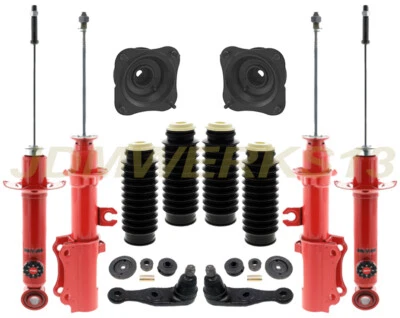 KIT DE RECONSTRUÇÃO DE SUSPENSÃO E AMORTECEDORES DE SUSPENSÃO AJUSTÁVEIS KYB AGX 4 FC MAZDA RX7 86 - 88 - Imagem 1 de 4