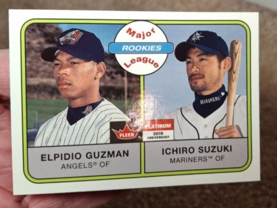 FLEER PLATINUM 2001 MAJOR LEAGUE ROOKIES ICHIRO SUZUKI RC CAR # 252 - Image 1 of 2