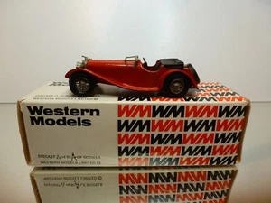 WESTERN MODELS WMS11 JAGUAR SS 100 3½ LTR 1938 - RED 1:43 - EXCELLENT IN BOX - Bild 1 von 8